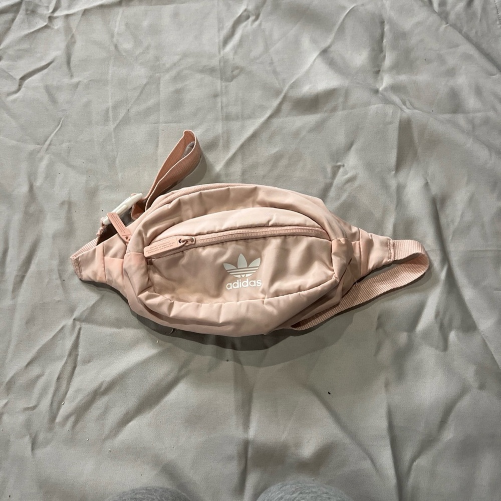 Adidas Belt Bag Womens Pink Fanny Pack Zip Front Pockets